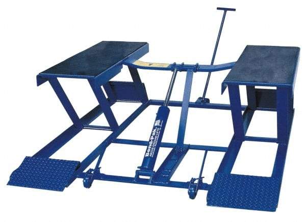 Bend-Pak - 6,000 Lb Portable Low Rise Pad Automotive Lift - 26' Max Height, 110/220 Volt, Steel - Makers Industrial Supply