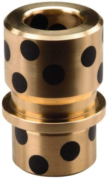 Dayton Lamina - 3" ID x 4-3/8" OAL, Cast Aluminum Bronze, Die & Mold Shoulder Bushing - Shoulder, 4-9/32" Bottom OD, 3-3/4" Top OD, 2-1/2" Under Collar, 2-1/2" Under Collar, 1-7/8" Above Collar - Makers Industrial Supply