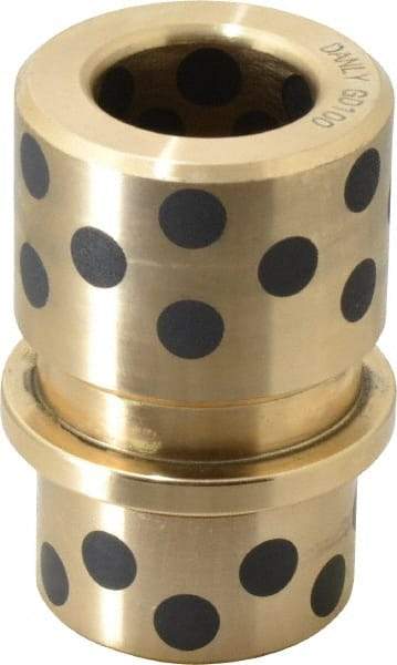 Dayton Lamina - 1" ID x 2-11/16" OAL, Cast Aluminum Bronze, Die & Mold Shoulder Bushing - Shoulder, 1-27/32" Bottom OD, 1-1/2" Top OD, 1-3/4" Under Collar, 1-3/4" Under Collar, 15/16" Above Collar - Makers Industrial Supply