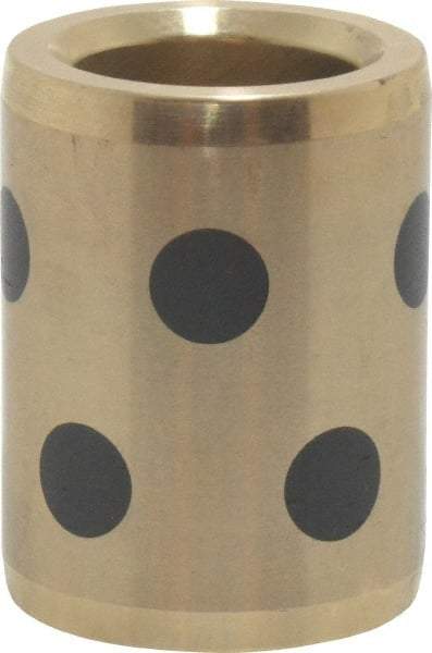 Dayton Lamina - 1-1/2" OAL, 3/4" ID, 1-1/8" Body Diam, Aluminum Bronze, Die & Mold Straight Friction Brushing - Press Fit, Self Lubricating - Makers Industrial Supply