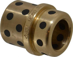 Dayton Lamina - 3/4" ID, 1-1/2" OAL, Die & Mold Shoulder Ejector Bushing - Press-Fit, Self-Lubricating, 1.1255" Body Diam, 1.302" Collar OD, 1" Above Collar, 1/2" Under Collar - Makers Industrial Supply