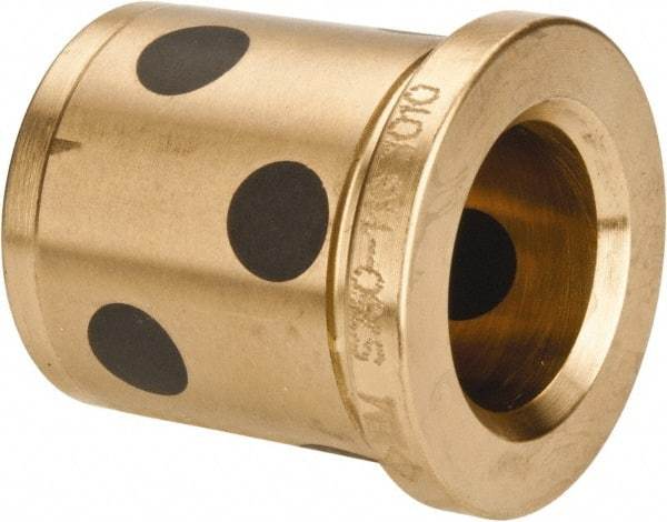 Dayton Lamina - 3/4" ID x 1-3/8" OAL, Aluminum Bronze, Die & Mold Shoulder Bushing - Shoulder, 1-1/8" Bottom OD, 1-1/8" Top OD, 1.3" Collar OD, 1-3/16" Above Collar - Makers Industrial Supply