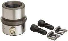 Dayton Lamina - 2-1/2" ID x 2-7/8" OAL, Steel, Bronze Plated Die & Mold Shoulder Bushing - Short Shoulder, 3.659" Bottom OD, 3-1/4" Top OD, 3.814" Collar OD, 1" Under Collar, 1-7/8" Above Collar - Makers Industrial Supply