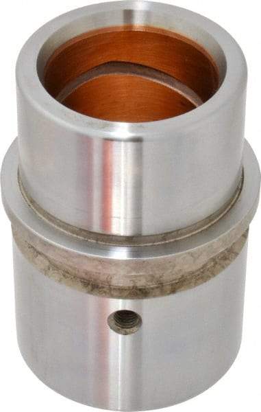 Dayton Lamina - 1-1/2" ID x 3-3/16" OAL, Steel, Bronze Plated Die & Mold Shoulder Bushing - Shoulder, 2.19" Bottom OD, 2" Top OD, 2.345" Collar OD, 2" Under Collar, 1-3/16" Above Collar - Makers Industrial Supply