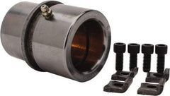 Dayton Lamina - 1-3/4" ID x 3-3/8" OAL, Steel, Bronze Plated Die & Mold Shoulder Bushing - Shoulder, 2-1/2" Bottom OD, 2-1/4" Top OD, 2.658" Collar OD, 2" Under Collar, 1-3/8" Above Collar - Makers Industrial Supply