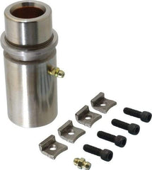 Dayton Lamina - 1" ID x 3-15/16" OAL, Steel, Bronze Plated Die & Mold Shoulder Bushing - Extra Long Shoulder, 1.72" Bottom OD, 1-1/2" Top OD, 1.845" Collar OD, 3" Under Collar, 15/16" Above Collar - Makers Industrial Supply