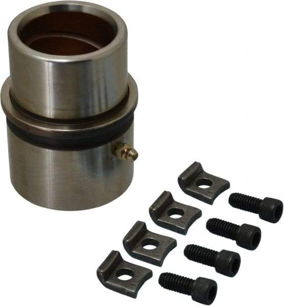 Dayton Lamina - 1-3/4" ID x 4-3/8" OAL, Steel, Bronze Plated Die & Mold Shoulder Bushing - Extra Long Shoulder, 2-1/2" Bottom OD, 2-1/4" Top OD, 2.658" Collar OD, 3" Under Collar, 1-3/8" Above Collar - Makers Industrial Supply