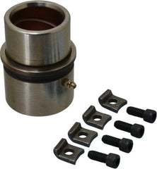 Dayton Lamina - 1-3/4" ID x 4-3/8" OAL, Steel, Bronze Plated Die & Mold Shoulder Bushing - Extra Long Shoulder, 2-1/2" Bottom OD, 2-1/4" Top OD, 2.658" Collar OD, 3" Under Collar, 1-3/8" Above Collar - Makers Industrial Supply