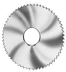 Made in USA - 2-3/4" Diam x 0.032" Blade Thickness x 3/4" Arbor Hole Diam, 72 Tooth Slitting and Slotting Saw - Arbor Connection, Solid Carbide, Concave Ground - Makers Industrial Supply