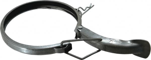 Made in USA - 4" ID Galvanized Duct Clamp with PVC Seal - Makers Industrial Supply