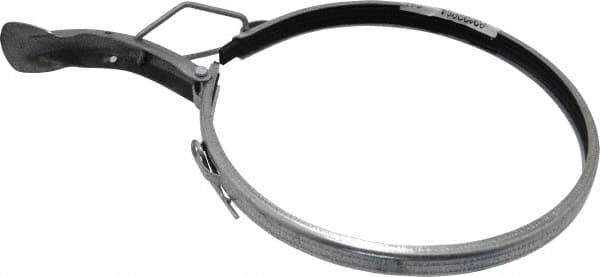 Made in USA - 6" ID Galvanized Duct Clamp with PVC Seal - Makers Industrial Supply