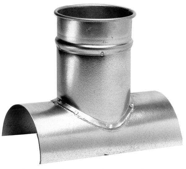 Made in USA - 8-8" ID Galvanized Duct Tap-In - 10" Long, 24 to 20 Gage - Makers Industrial Supply