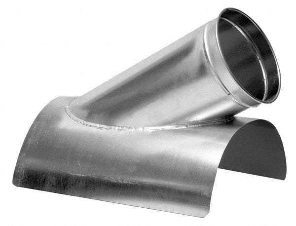 Made in USA - 6-4" ID Galvanized Duct In-Cut - 13" Long, 24 to 20 Gage - Makers Industrial Supply