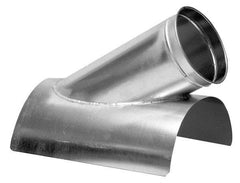 Made in USA - 10-8" ID Galvanized Duct In-Cut - 21" Long, 24 to 20 Gage - Makers Industrial Supply