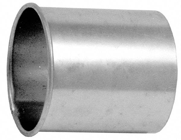 Made in USA - 6" ID Galvanized Duct Adapter - 4" Long, 22 Gage - Makers Industrial Supply