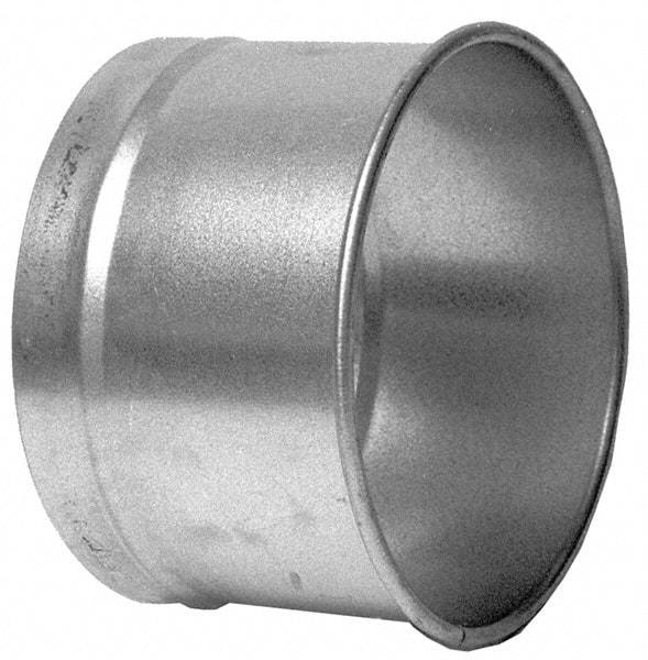 Made in USA - 6" ID Galvanized Duct Hose Adapter - 4" Long, 24 Gage - Makers Industrial Supply