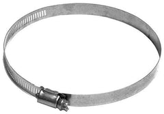 Made in USA - 5-1/2" ID Stainless Steel Duct Hose Clamp - 1/2" Long - Makers Industrial Supply