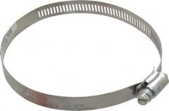 Made in USA - 4-1/2" ID Stainless Steel Duct Hose Clamp - 1/2" Long - Makers Industrial Supply