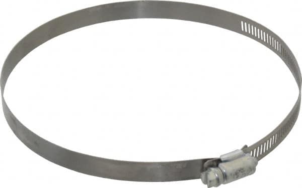 Made in USA - 6-1/2" ID Stainless Steel Duct Hose Clamp - 1/2" Long - Makers Industrial Supply