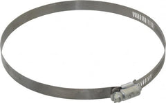 Made in USA - 6-1/2" ID Stainless Steel Duct Hose Clamp - 1/2" Long - Makers Industrial Supply