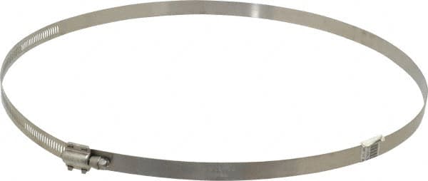 Made in USA - 10-1/2" ID Stainless Steel Duct Hose Clamp - 1/2" Long - Makers Industrial Supply