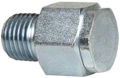 LDI Industries - 1/4 Thread, Steel, Zinc Plated, Filter Vent - 1-3/16" High, 3/4" Hex Flats Diam - Makers Industrial Supply