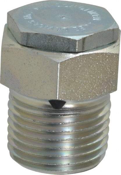 LDI Industries - 1/2 Thread, Steel, Zinc Plated, Filter Vent - 1-7/32" High, 1-15/16" Hex Flats Diam - Makers Industrial Supply