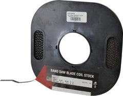 M.K. MORSE - 3/8" x 100' x 0.025" Carbon Steel Band Saw Blade Coil Stock - 4 TPI, Toothed Edge, Skip Form, Raker Set, Flexible Back, Constant Pitch, - Makers Industrial Supply