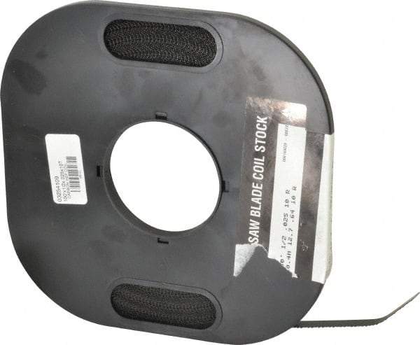 M.K. MORSE - 1/2" x 100' x 0.025" Carbon Steel Band Saw Blade Coil Stock - 10 TPI, Toothed Edge, Raker Set, Flexible Back, Constant Pitch, - Makers Industrial Supply