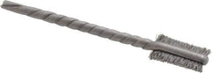 Osborn - 1/4" Diam Flat Steel Tube Brush - 0.005" Filament Diam, 9/16" Brush Length, 2-1/8" OAL, 3/32" Diam Shank - Makers Industrial Supply