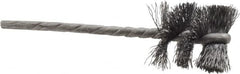 Osborn - 7/8" Diam Helical Steel Tube Brush - 0.008" Filament Diam, 1" Brush Length, 3-1/2" OAL, 1/8" Diam Shank - Makers Industrial Supply