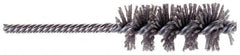 Osborn - 1-1/4" Long x 1-19/64" Diam Steel Tube End Fitting Brush - 6-3/8" OAL, 0.0104" Wire Diam - Makers Industrial Supply