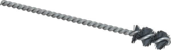 Osborn - 0.515" Diam Helical Nylon Tube Brush - 1" Brush Length, 5" OAL, 0.169" Diam Shank - Makers Industrial Supply