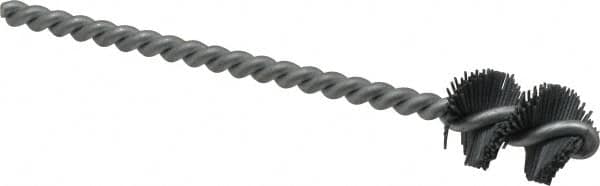 Osborn - 0.765" Diam Helical Nylon Tube Brush - 1" Brush Length, 5" OAL, 0.228" Diam Shank - Makers Industrial Supply