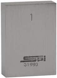 SPI - 0.141" Rectangular Steel Gage Block - Accuracy Grade AS-1, Includes NIST Traceability Certification - Makers Industrial Supply