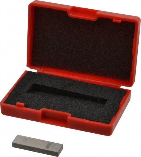 SPI - 0.138" Rectangular Steel Gage Block - Accuracy Grade 0, Includes NIST Traceability Certification - Makers Industrial Supply