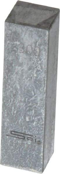 SPI - 0.3" Rectangular Steel Gage Block - Accuracy Grade 0, Includes NIST Traceability Certification - Makers Industrial Supply