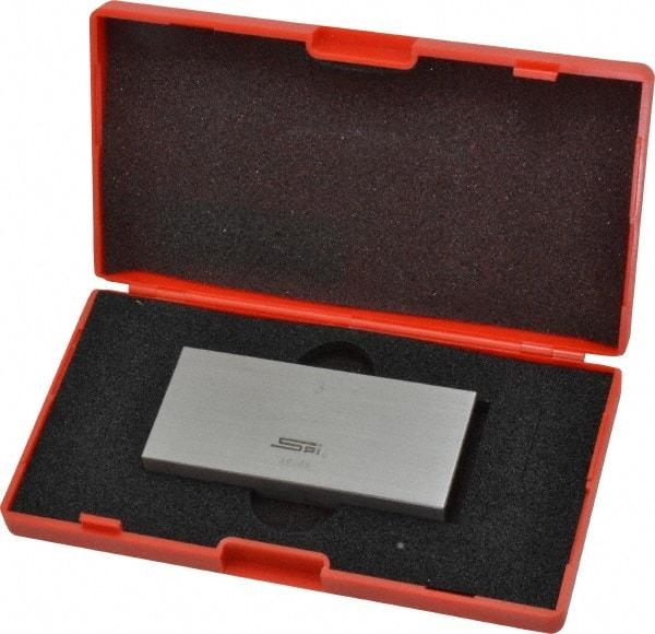 SPI - 3" Rectangular Steel Gage Block - Accuracy Grade 0, Includes NIST Traceability Certification - Makers Industrial Supply