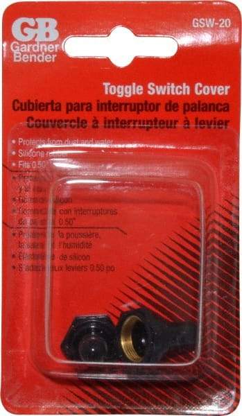 Gardner Bender - 12 Volt, Toggle Boot - 1 Switch, Black - Makers Industrial Supply