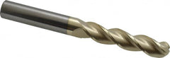 Accupro - 7/16" Diam, 2" LOC, 3 Flute Solid Carbide Ball End Mill - ZrN Finish, Single End, 4" OAL, 7/16" Shank Diam, Spiral Flute - Makers Industrial Supply