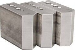 Northfield - 4" & Up Chuck Capacity, Northfield Air Style Attachment, Square Soft Lathe Chuck Jaw - 3 Jaws, Aluminum, 1.895mm Long x 3/4" Wide x 1-1/2" High - Makers Industrial Supply