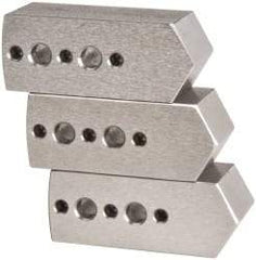 Northfield - 4" & Up Chuck Capacity, Northfield Air Style Attachment, Square Soft Lathe Chuck Jaw - 3 Jaws, Steel, 1.895mm Long x 3/4" Wide x 3/4" High - Makers Industrial Supply