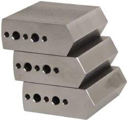 Northfield - 4" & Up Chuck Capacity, Northfield Air Style Attachment, Square Soft Lathe Chuck Jaw - 3 Jaws, Steel, 1.895mm Long x 3/4" Wide x 1-1/2" High - Makers Industrial Supply