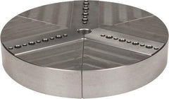 Northfield - 6" & Up Chuck Capacity, Northfield Air Style Attachment, Round Soft Lathe Chuck Jaw - 3 Jaws, Aluminum, 5.92" Wide x 1" High - Makers Industrial Supply