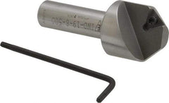 Everede Tool - 82° Included Angle, 0.958" Max Cut Diam, 1" Body Diam, 1/2" Shank Diam, 2-1/2" OAL, Indexable Countersink - 1 Triangle Insert, TPGH 215 Insert Style, Series IND - Makers Industrial Supply