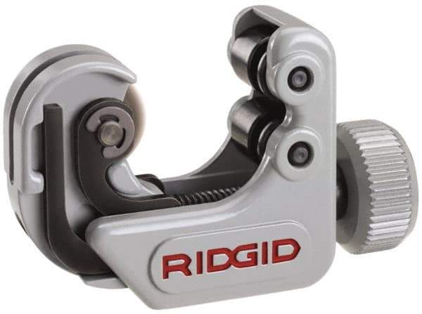 Ridgid - 1/4" to 1-1/8" Pipe Capacity, Mini Tube Cutter - Cuts Copper, Aluminum, Brass, 2-1/4" OAL - Makers Industrial Supply