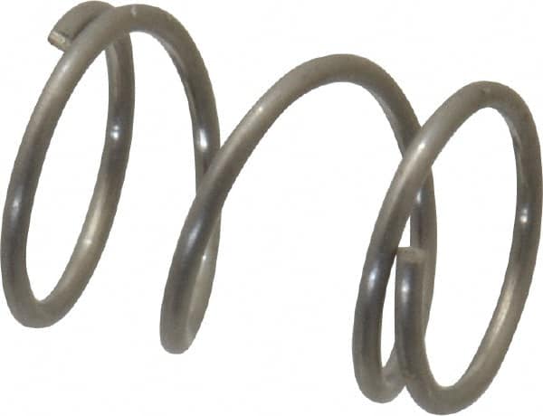 Value Collection - 0.18" OD, 0.016" Wire, 1/4" Free Length, Compression Spring - 7.82 Lb Spring Rating, Stainless Steel - Makers Industrial Supply