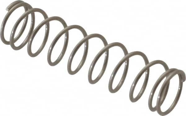 Value Collection - 0.18" OD, 0.016" Wire, 3/4" Free Length, Compression Spring - 2.24 Lb Spring Rating, Stainless Steel - Makers Industrial Supply