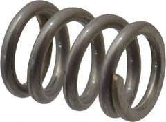 Value Collection - 0.18" OD, 0.026" Wire, 1/4" Free Length, Compression Spring - 46.63 Lb Spring Rating, Stainless Steel - Makers Industrial Supply