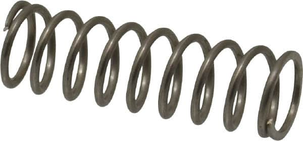 Value Collection - 0.3" OD, 0.032" Wire, 1" Free Length, Compression Spring - 7.72 Lb Spring Rating, Stainless Steel - Makers Industrial Supply